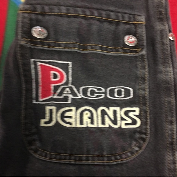 Vintage Paco Baggy Skater Streetwear Black Jeans (Boys 10) - Picture 10 of 11